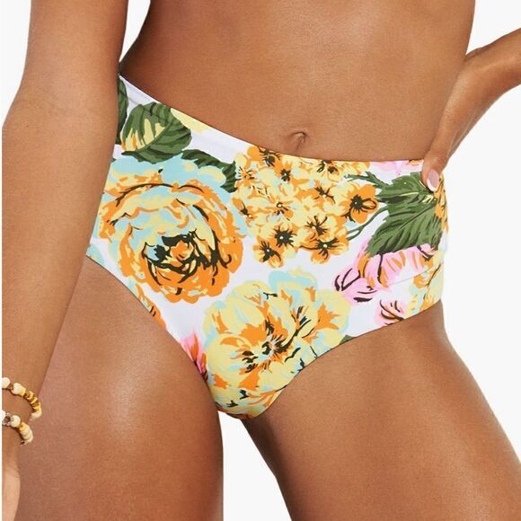 Maaji reversible vintage age Bardot high waist bikini bottoms size medium